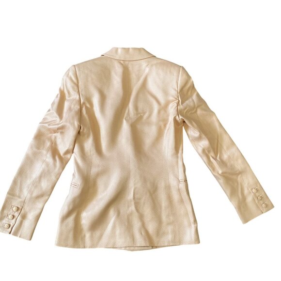 Gianni Versace Couture Silk Blazer Peach Sz 38 Made in Italy Vintage 90s - Picture 4 of 16